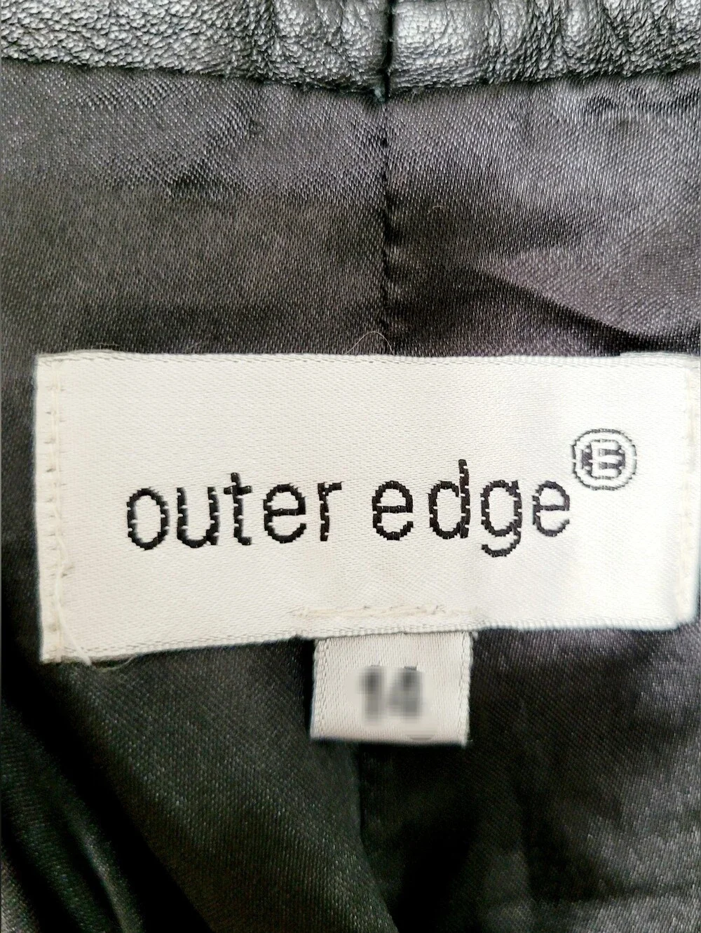 Outer Edge 100% Real Lamb Leather Moto/Biker Black Pants Straight Leg Medium